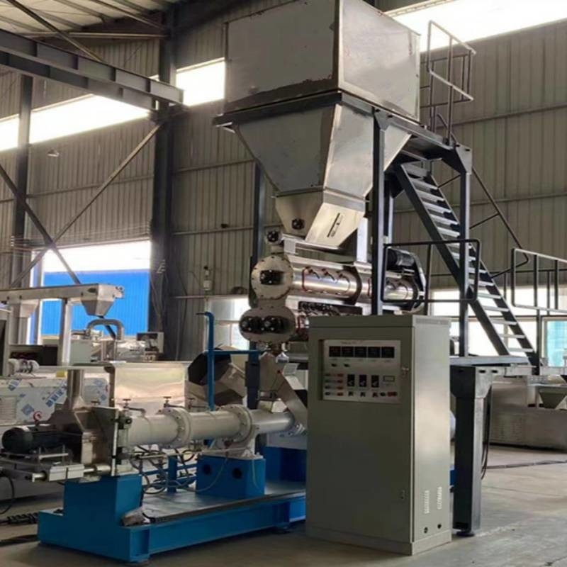 45-50kg/H Floating Feed Extruder Machine Floating Fish Feed Production Line Baja tahan karat