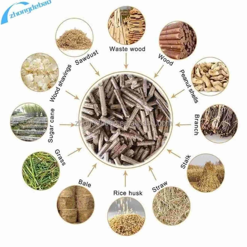 Mesin Penggilingan Pellet Kayu Roller Bergerak 250-350 KG/H Untuk Biomassa Pellet Serbuk