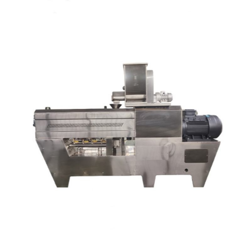 Putih Biru Baja tahan karat Bahan Sekrup Feed Extruder Makanan Anjing Cat Food Extruder Produksi