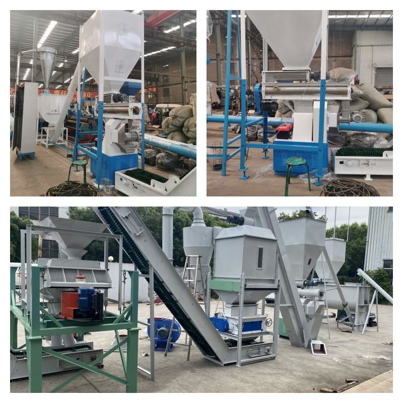 Mesin Bagging Otomatis Peternakan Feed Pellet Produksi Line untuk biji-bijian 1-12mm