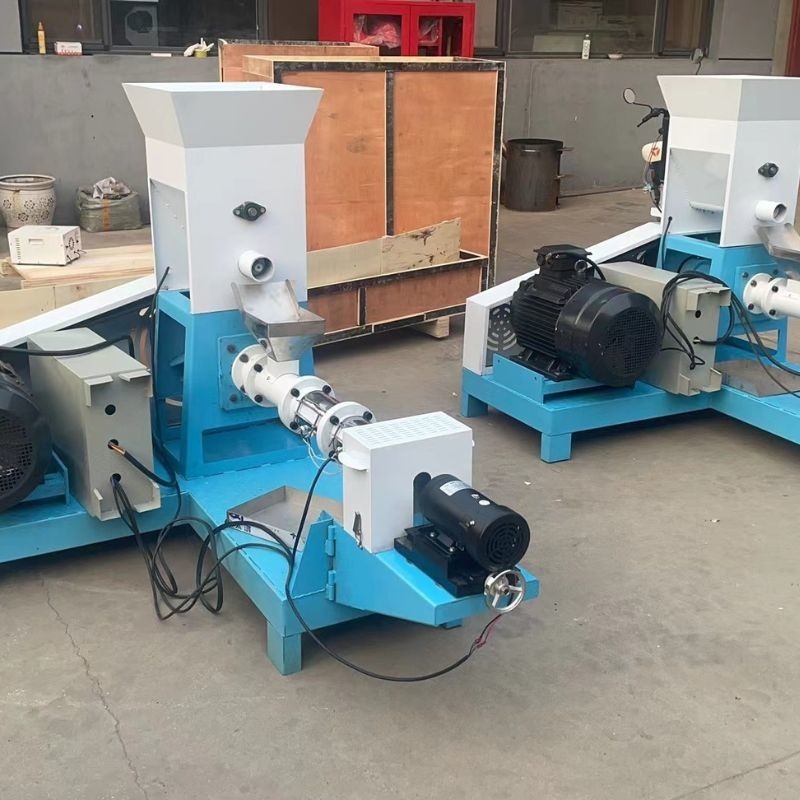 50~2000kg/h Baja tahan karat Extruder Makanan Ikan Panas Uap Listrik Sekrup tunggal atau ganda