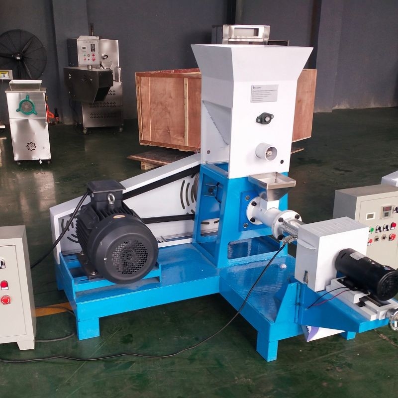 DGP Dry Type Floating Fish Feed Dog Food Extruder Granulator Sekrup Tunggal Biji gandum jagung jagung extruder kedelai