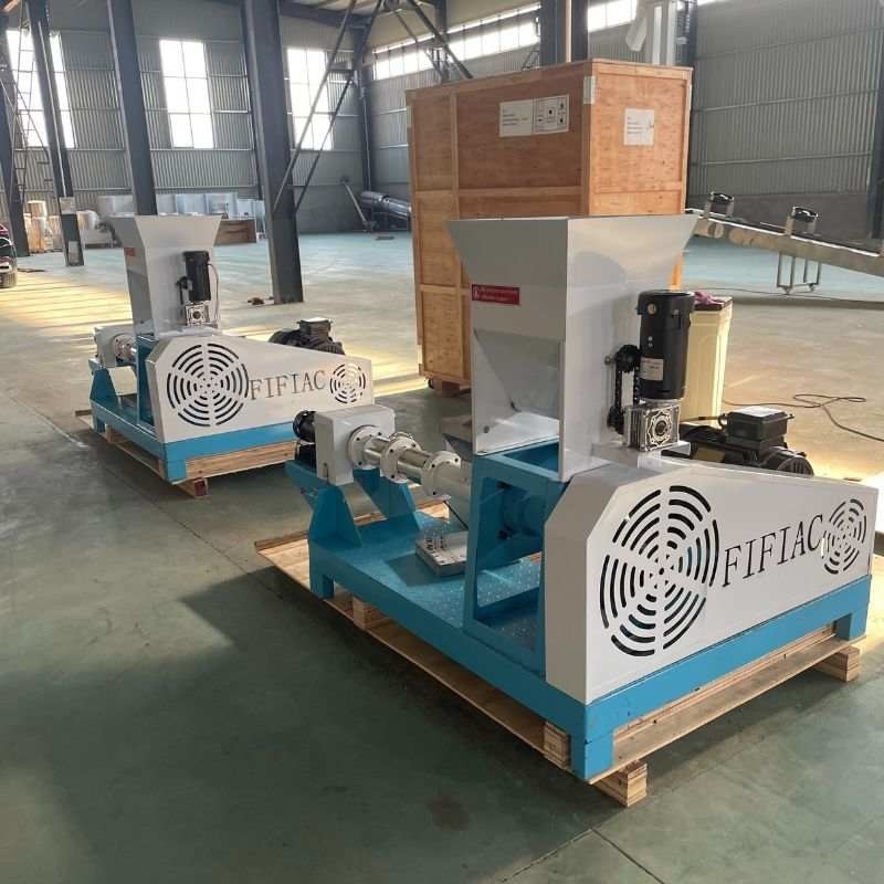 DGP Dry Type Floating Fish Feed Dog Food Extruder Granulator Sekrup Tunggal Biji gandum jagung jagung extruder kedelai