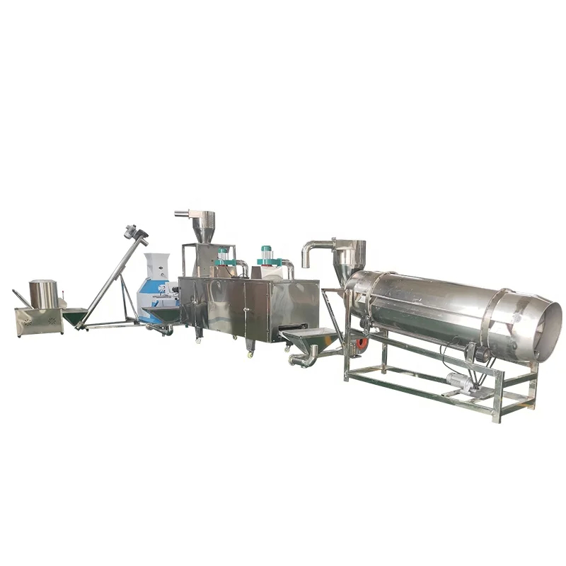 1-2t/h Kapasitas Lini Produksi Umpan Terapung dengan Diameter Sekrup φ60-φ175mm