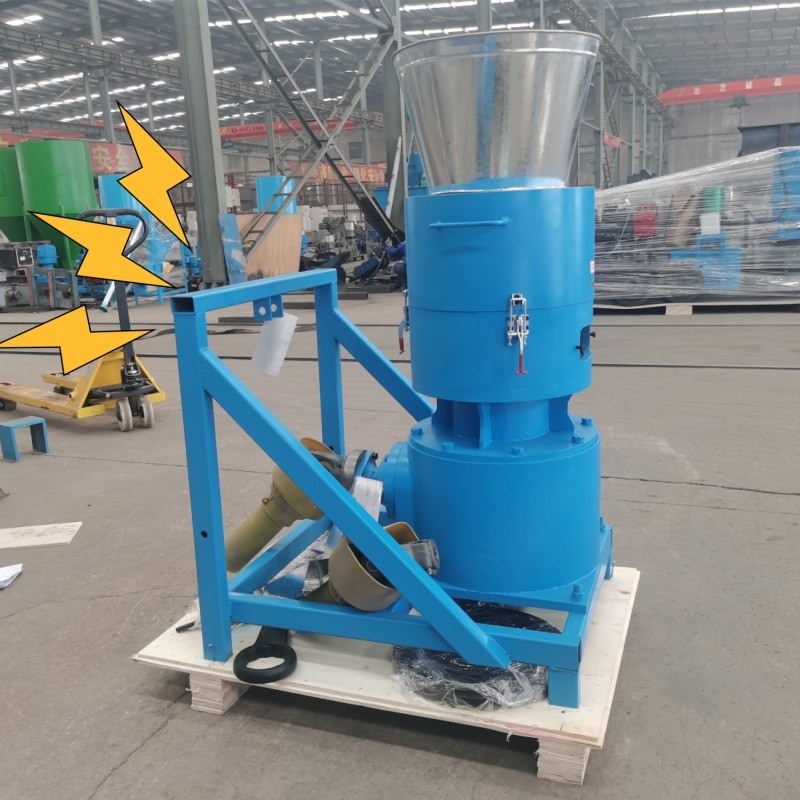 2 Roller Power Take Off Mill Pellet Kayu Hewan Untuk Keuntungan Produksi Pellet