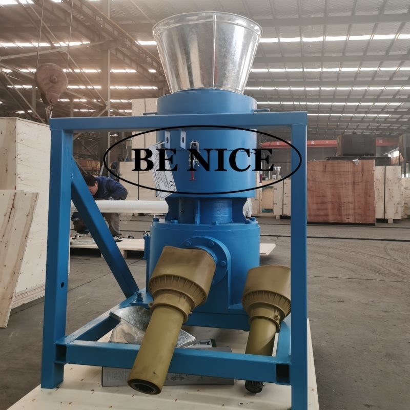Mesin Pellet PTO Kapasitas Tinggi dengan 2 Roller dan 4mm Die untuk 80-1000kg/h Produksi