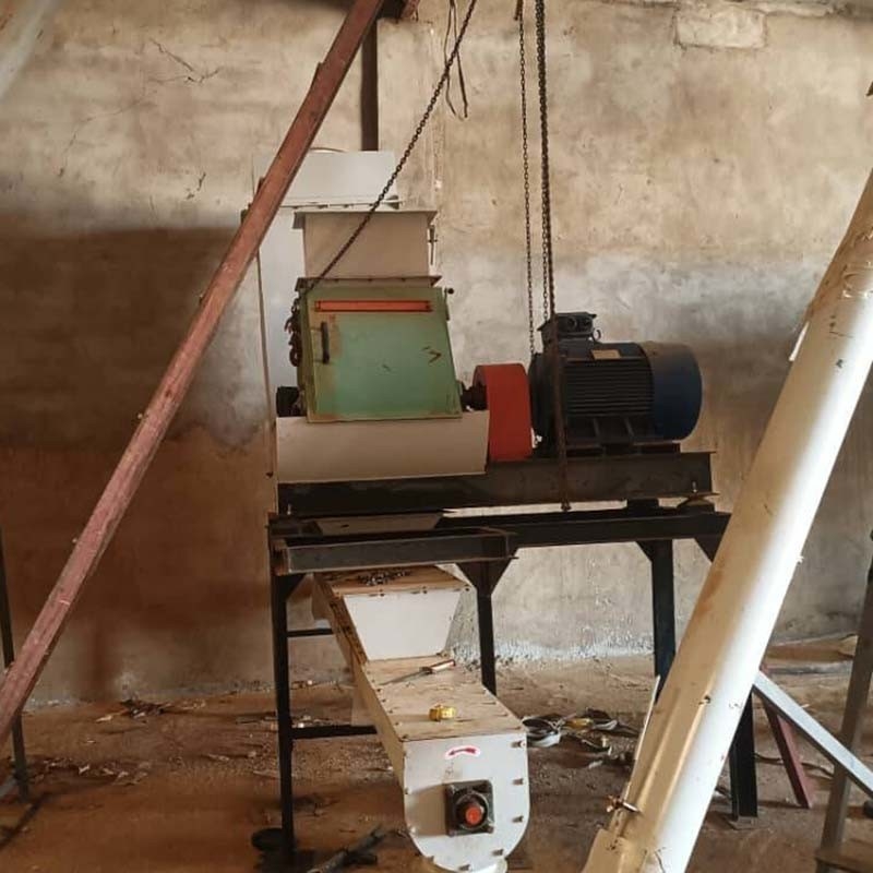 Mesin Bagging Otomatis Peternakan Feed Pellet Produksi Line untuk biji-bijian 1-12mm