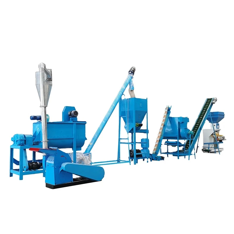 380V/50Hz/3Phase Animal Feed Production Line Dengan Kandungan Kelembaban ≤20% Dan Bahan