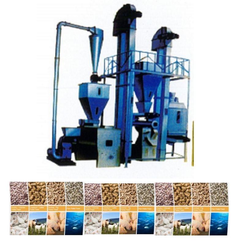 1-12mm Feed Pellet Size Animal Feed Pellet Produksi Line