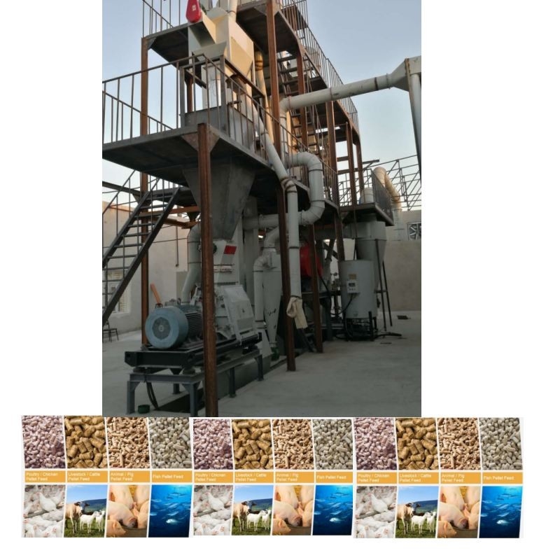 1-12mm Feed Pellet Size Animal Feed Pellet Produksi Line