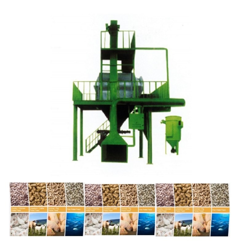 1-12mm Feed Pellet Size Animal Feed Pellet Produksi Line