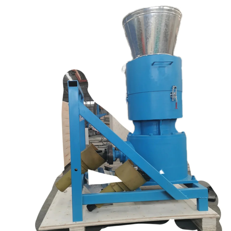 PTO Pellet Mill dengan baja paduan mati 80-1000kg / h Kapasitas Traktor Kekuatan kuda 10-80hp