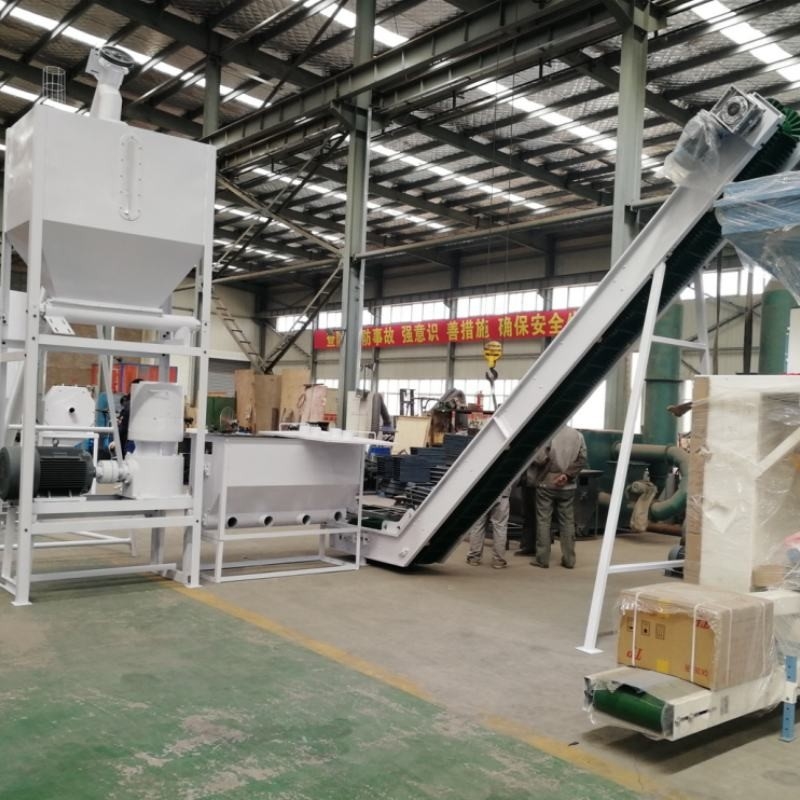 1 Ton/jam khusus dapat disesuaikan Biopellet Granulator, jerami Rice Husk Granulator, Kayu Chips Bahan Bakar Pellet Produksi Line