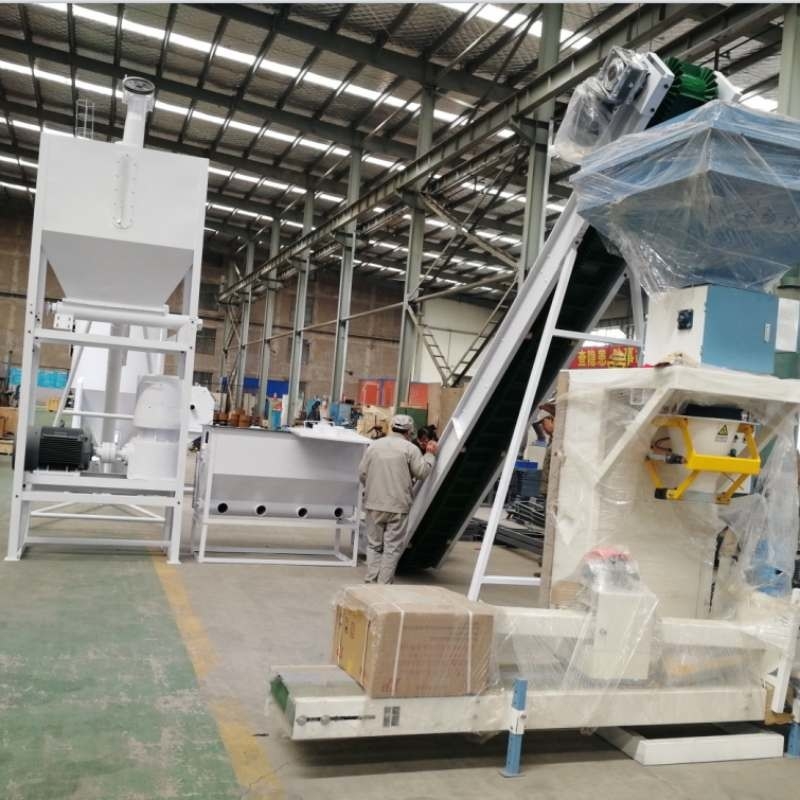 1 Ton/jam khusus dapat disesuaikan Biopellet Granulator, jerami Rice Husk Granulator, Kayu Chips Bahan Bakar Pellet Produksi Line