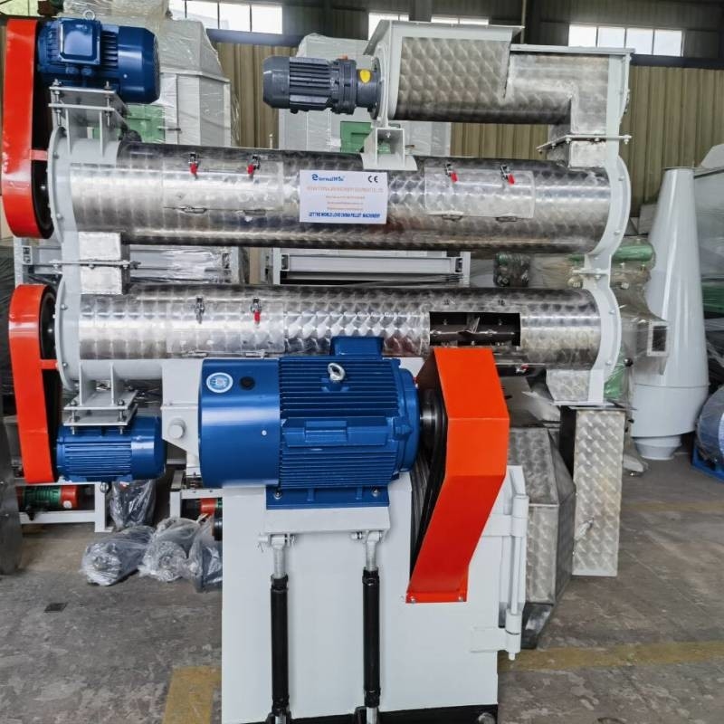 HKJ-250 Dengan Kondisioner Tunggal Ayam Feed Pellet Mill Pellet Mill Mesin Ring Die Feed Pellet Machine