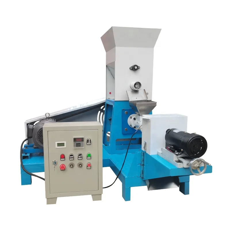 Extruder pakan ikan jenis kering dengan tenaga tiga fase dan kapasitas 50-2000kg/jam