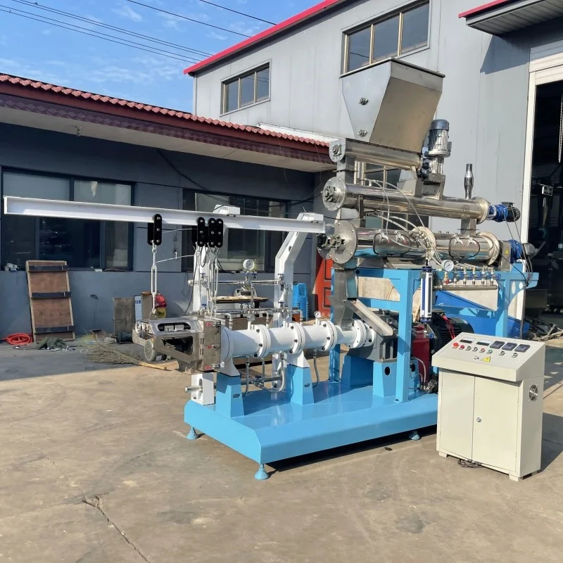 Extruder makanan ikan jenis kering dengan pemanasan listrik atau uap dari stainless steel