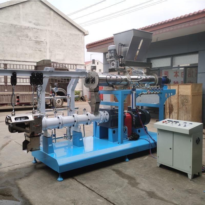 0.8-15MM PEMBANGUNAN PELET EXTRUDER LINE TILAPIA FEED EXTRUDER DENGAN KEDUA BORGAN TEKAN MAIN SGS CE SERTIFIKASI