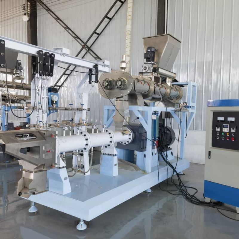 1t/H Kapasitas CE SGS Floating Fish Tilapia Feed Pellet Extruder Machine dengan Steam Conditioner