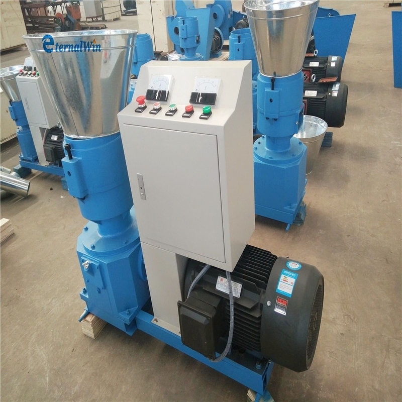 200-300 KG/H Feed Pellet Mill Mesin Pengolahan Pakan Hewan Produktivitas Tinggi Mesin Mesin Pemanasan Pakan Motor