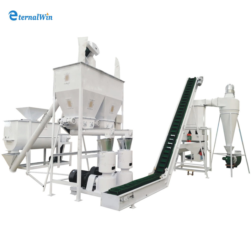 1000-5000kg/h Mesin Pembuatan Pellet Kayu Seluruh Set Kayu Mill Produksi Line