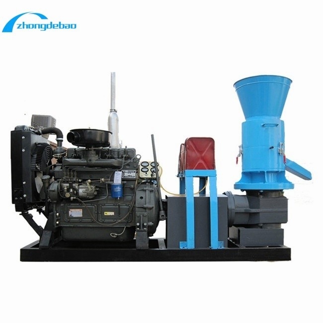 Mesin Diesel tipe 10HP Mesin Pengolahan Pellet Pakan Hewan 90-120kg/jam output Mesin Pembuat Pellet Pakan