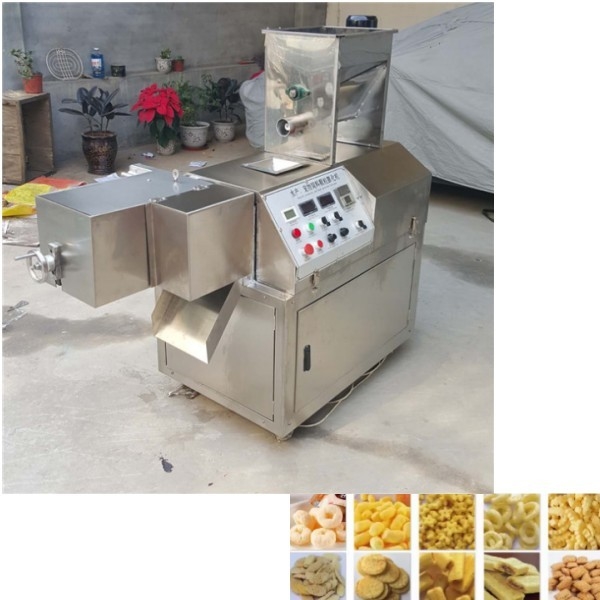 220V/380V tegangan sekrup mesin ekstruder makanan untuk jagung tongkat puffing Pabrik