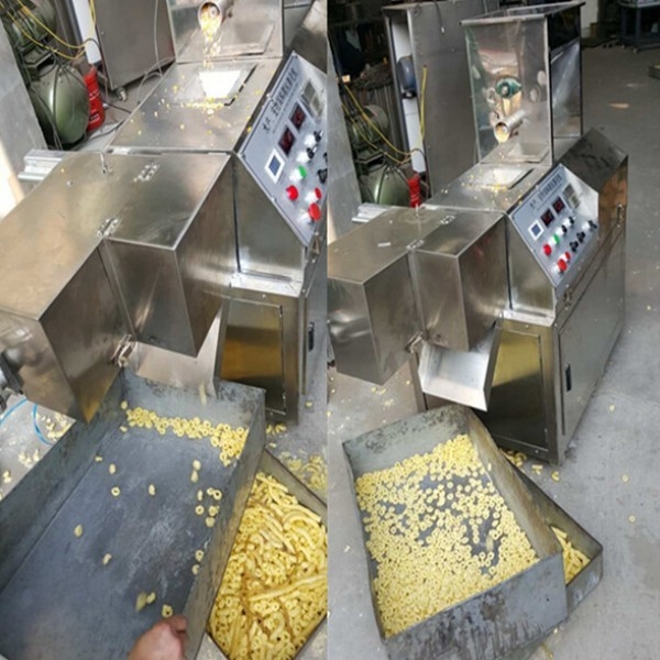 220V/380V tegangan sekrup mesin ekstruder makanan untuk jagung tongkat puffing Pabrik