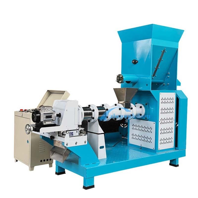 Mesin Pembuat Ekstrusi Pakan Anjing Peliharaan 500KG/H, Garis Produksi Pakan Udang Apung untuk Pabrik Pelet Pakan