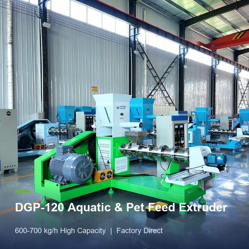 Aquaculture Feed Extrusion Line DGP120 Shrimp Fish Pellet Machine Untuk Pabrik Pakan Komersial Dengan Output Stabil