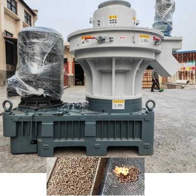 Pabrik Pelet Kayu Ring Die 6mm 8mm Dengan Kabinet Penghilang Debu Pelumasan Otomatis