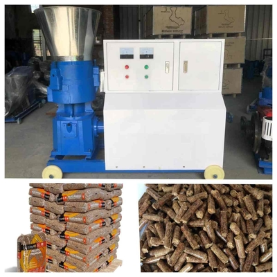 300kg/H Pabrik Pelet Kayu Tekan Tinggi 3 Rol Mesin Pelet Kayu Kecil