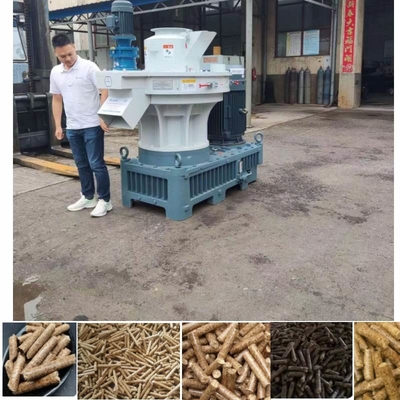 Mesin Pelet Bahan Bakar Biomassa Komersial Mesin Pembuat Pelet Jerami Padi 160kw