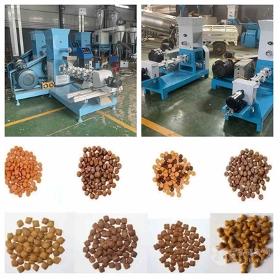 200-500kg/Jam Ekstruder Pakan Ikan Tipe Kering Mesin Pakan Ikan Terapung Kecil 2.5mm-6mm