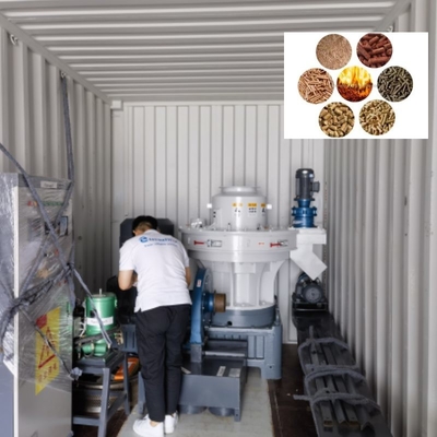 Lini Produksi Pelet Biomassa Kapasitas Besar Mesin Pembuat Pelet Jerami Bahan Bakar