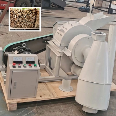 Mesin Penggiling Penggiling Log Hammer Mill Untuk Kulit Kayu Pemotong Cabang Pohon