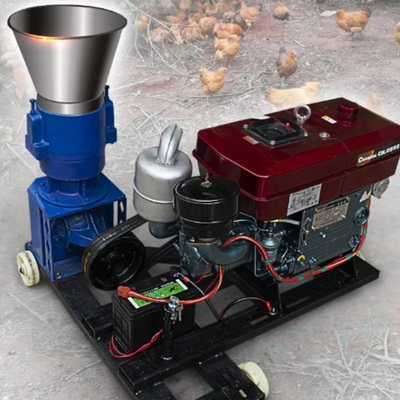 Diesel Model 30HP Mesin Pellet Mill 2200r