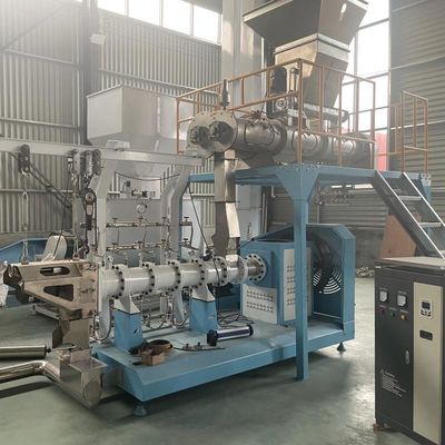 Mesin Extruder Feed Tilapia Single Double Screw Floating Fish Feed Production Line Sertifikat CE
