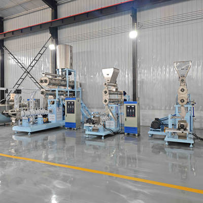 Easy Operation Wet Twin Screw Feed Extruder - Catfish Tilapia Dog Food Pellet Extruding Machine