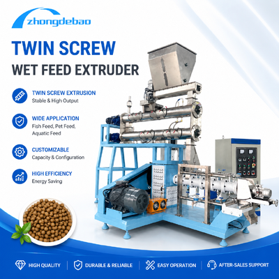 Extruder pakan ikan tenggelam / Mesin pengolahan makanan hewan peliharaan